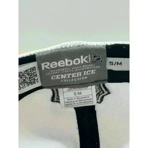 Reebok Edmonton Oilers NHL Hat White S/M Fitted Cap Center Ice Collection - Picture 5 of 6
